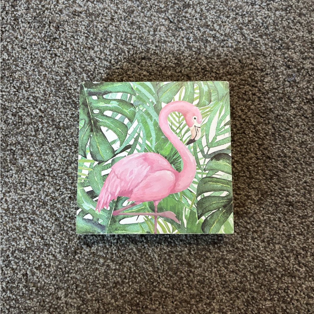 Tropical Flamingo Canvas Art